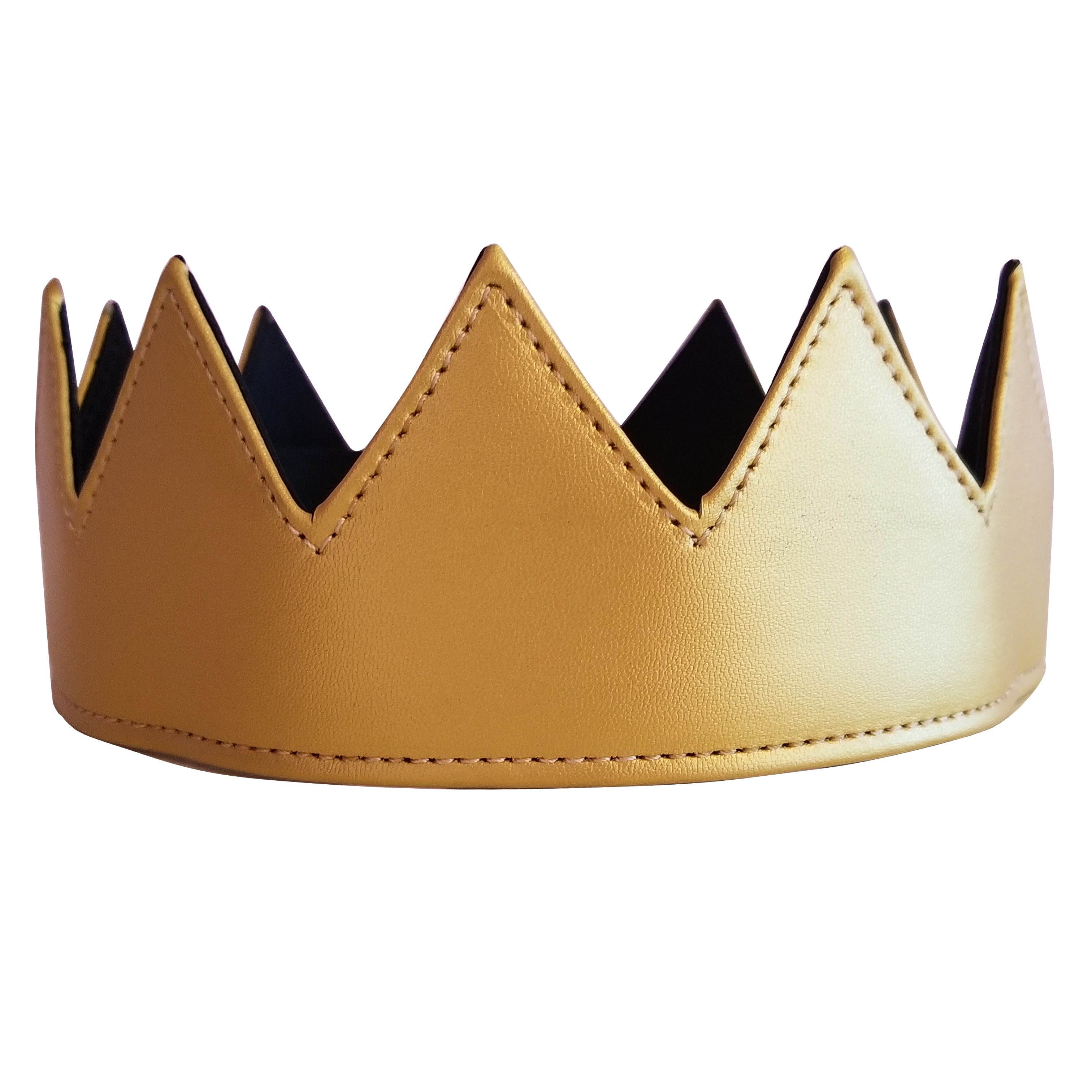 Gold Leather Crown | Eyehunee