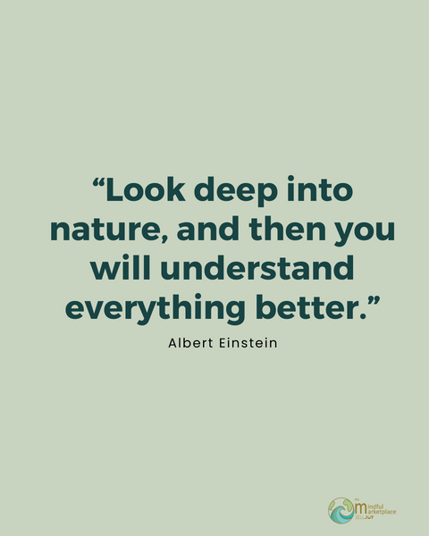 “Look deep into nature, and then you will understand everything better.”