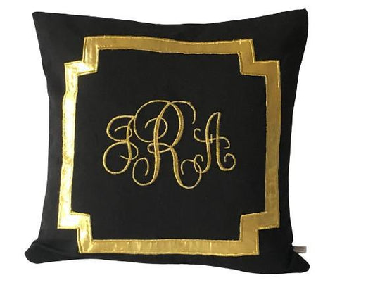 Custom Floral Monogram Pillow – Bliss Danville