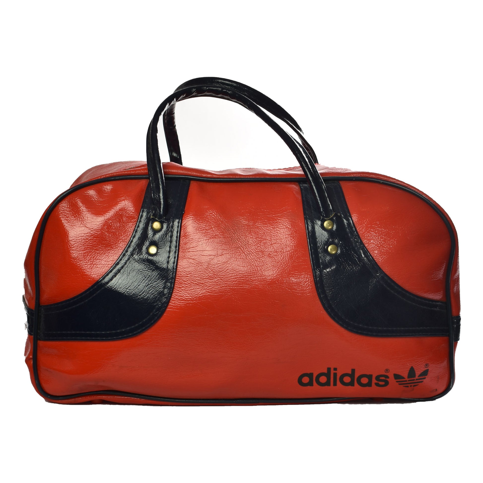 Vintage 70's Adidas Gym bag Red with accents Retro Vinyl Gym B – The Only Vintage