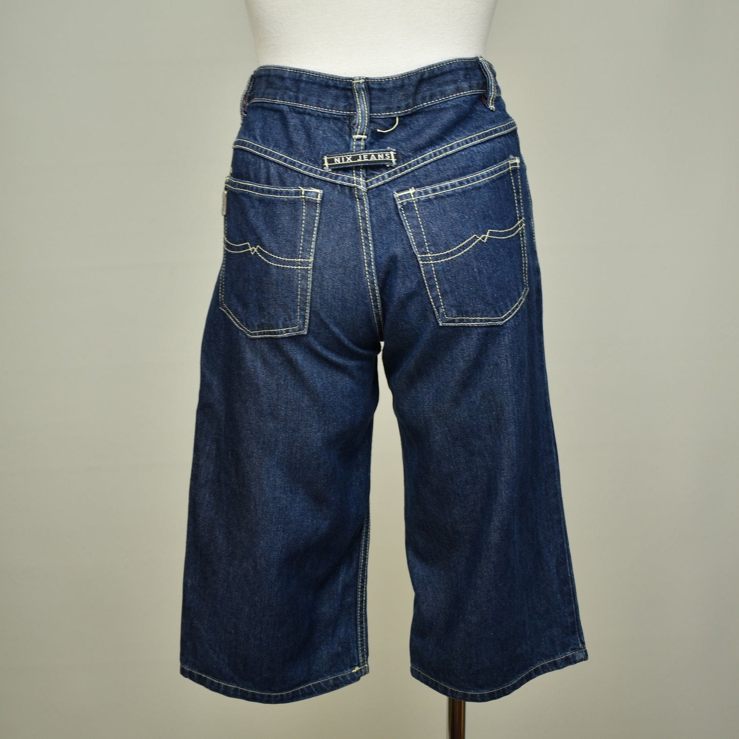 Vintage Long Denim Shorts By Nix Clam Diggers Jorts Jean Shorts The Only Vintage