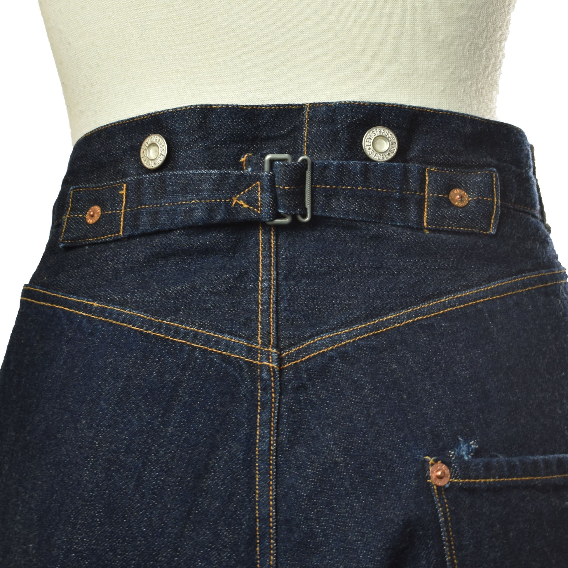 LEVIS LVC 1878 Cinch back Selvedge Denim Made in USA Jeans Buckleback –  Zdhenm Vintage