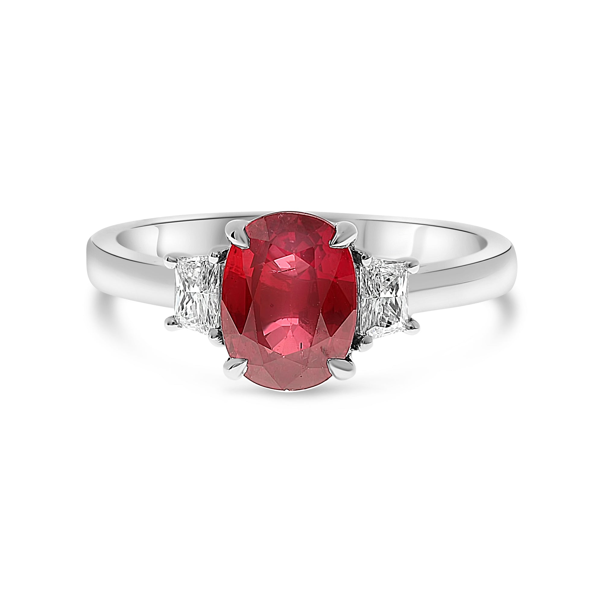 Platinum Ruby Ring (MR632-178)