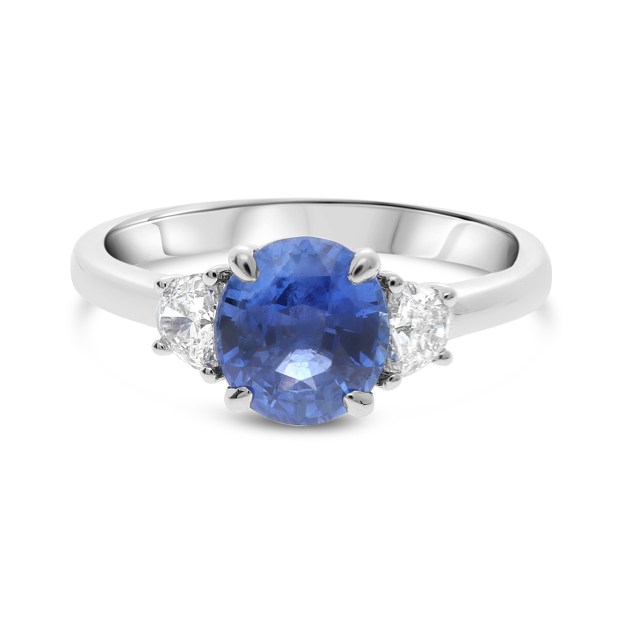 Platinum Sapphire Ring (MR634B-76)