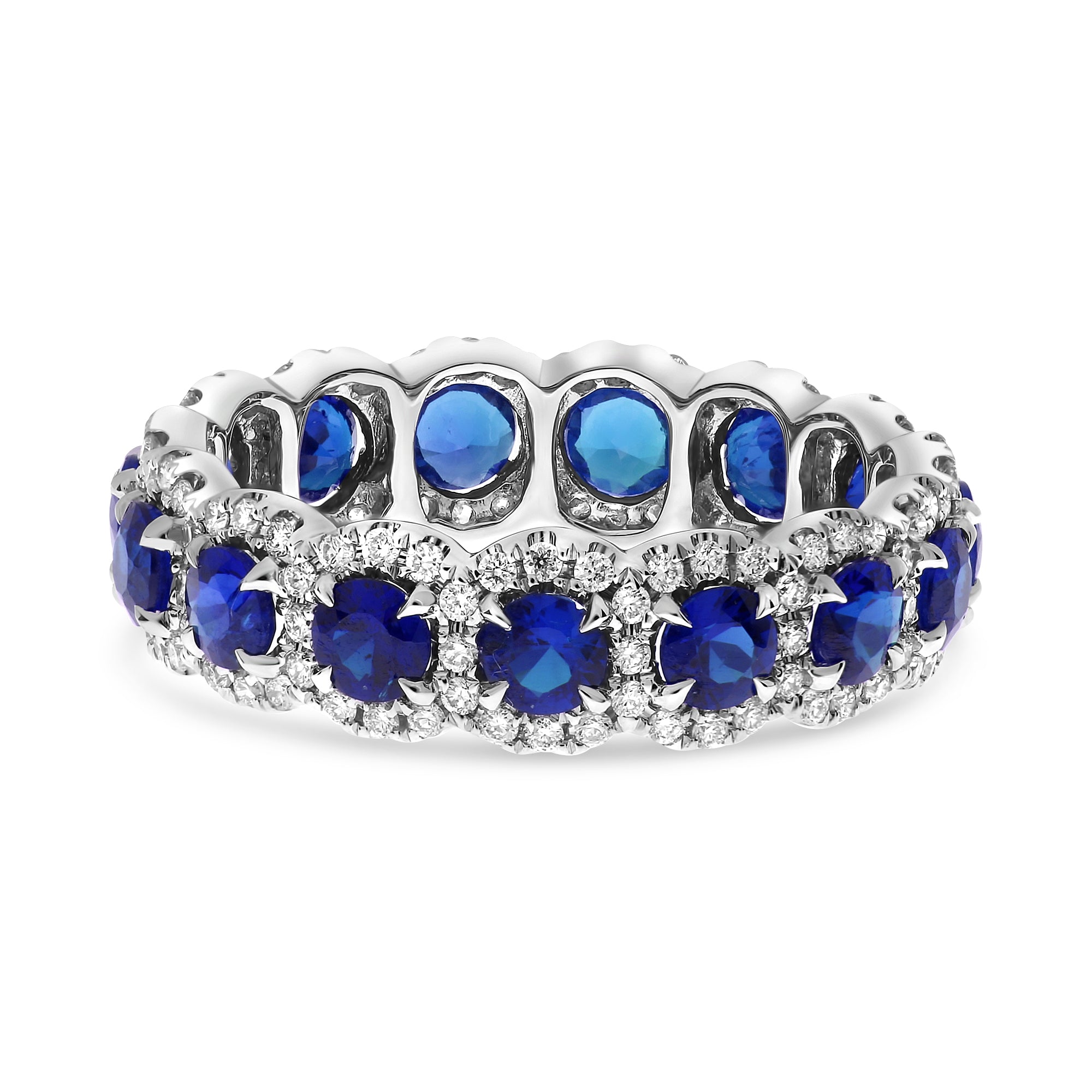 18k White Gold Sapphire Ring (MR773A-2)