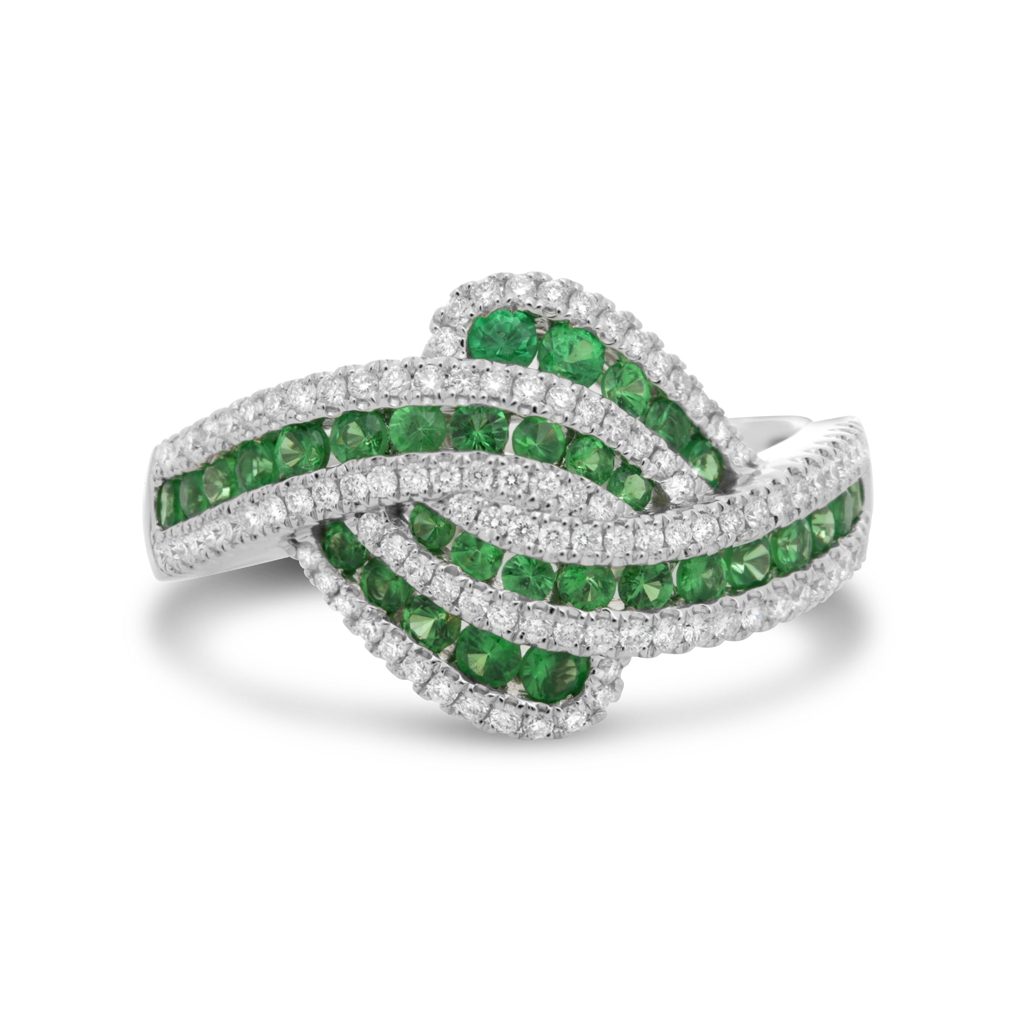 14k White Gold Tsavorite Ring (UR2123-3)