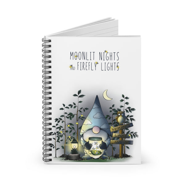 Gnome Fireflies Spiral Notebook - Ruled Line