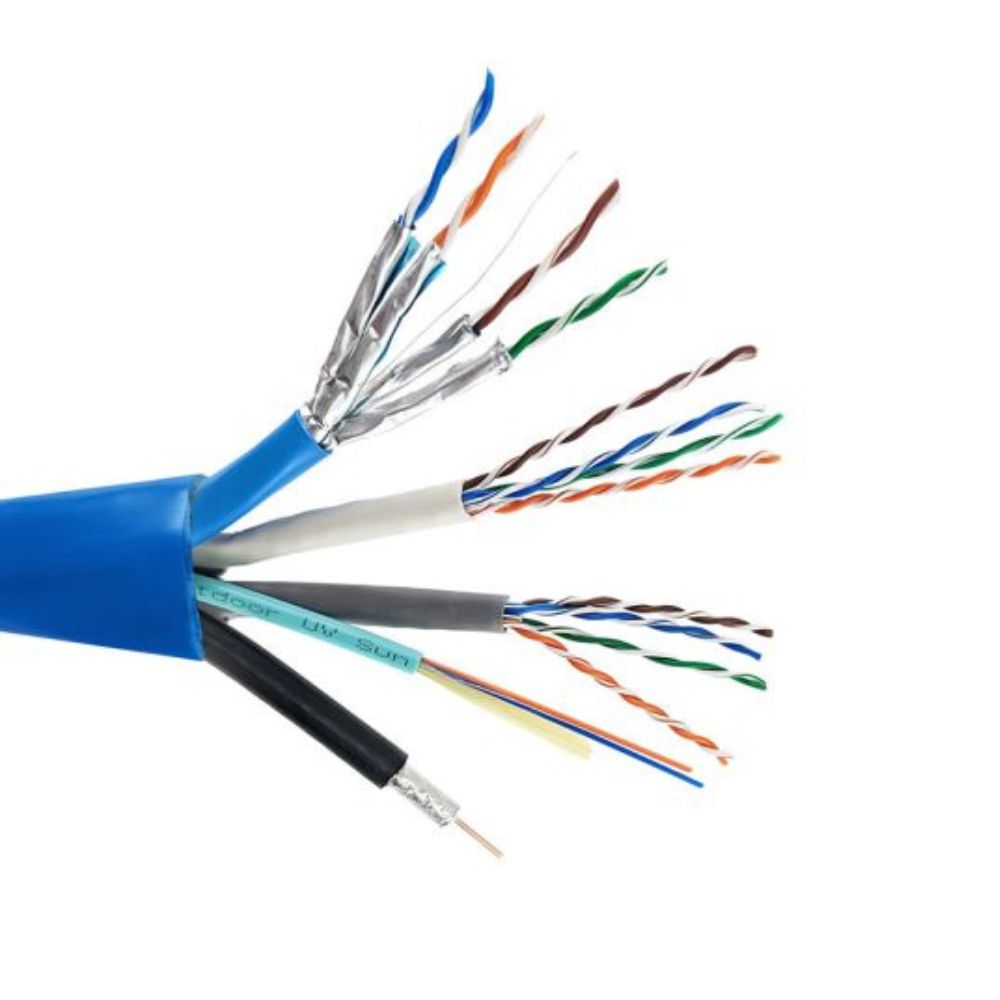 SCP CAT6 EasyFiber Composite Cable PVC-Blue (500' Spool) | SCP-HNC-EF-2