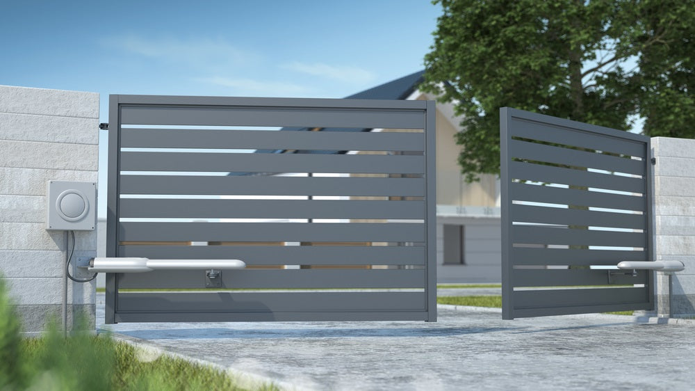 automatic double leaf gate