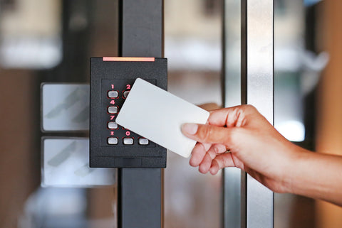 using door access control system with card