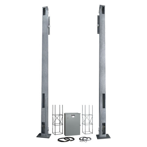 hysecurity hydralift 20f ups vertical lift operator isolated on white background