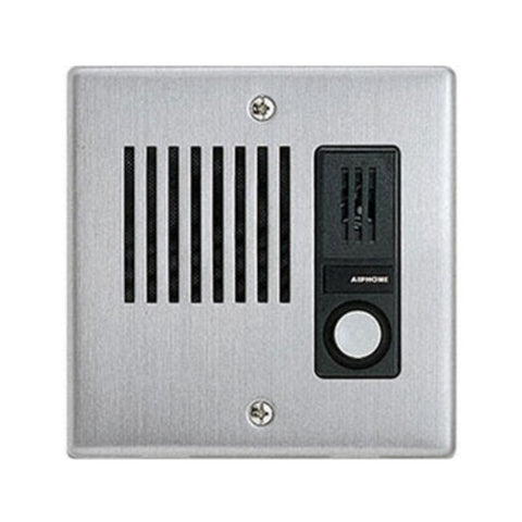 close up of aiphone flush mount door station