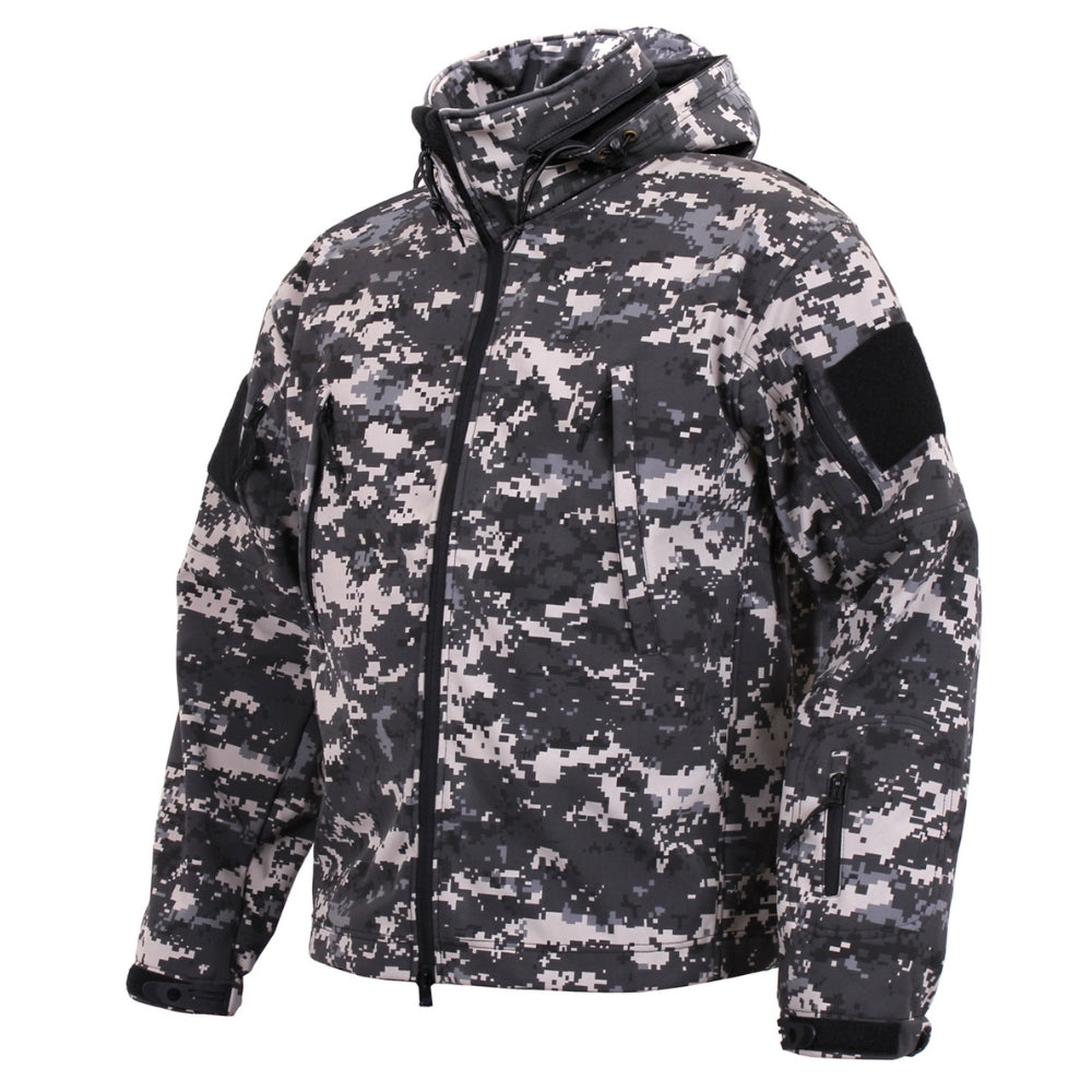 Camouflage Softshell Jacket, Woodland Camo