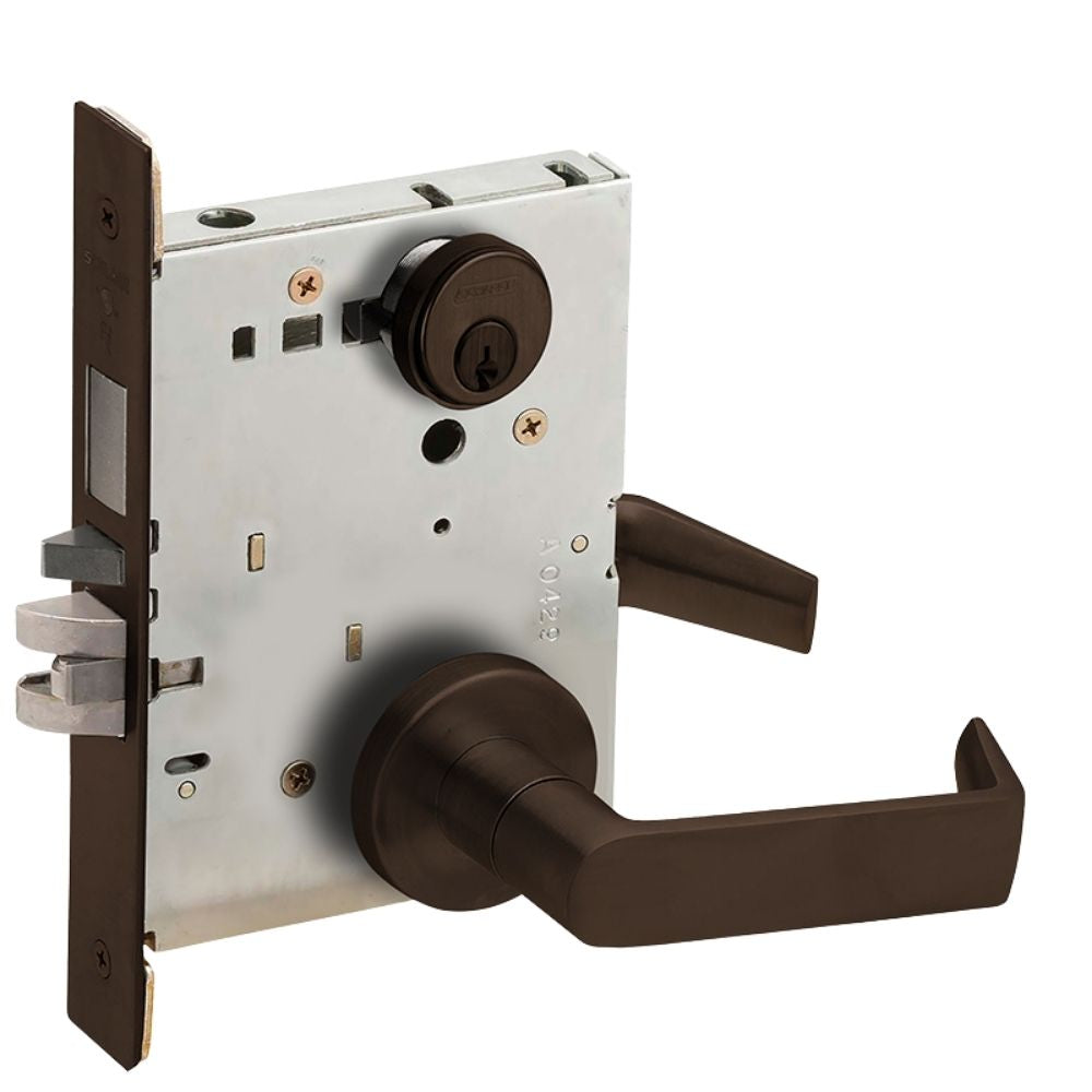 Schlage L9465J 18N 626 Closet/Storeroom Mortise Lock with Deadbolt, Accepts  large Format IC Core (LFIC), Satin Chrome Finish