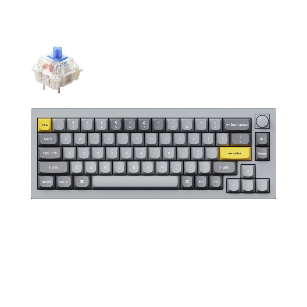 出産祝い MetamarketHKeychron Q2 有線カスタムメカニカルキーボードノブバージョン 65%レイアウト QMK VIA  プログラム可能なマクロ ホット 平行輸入