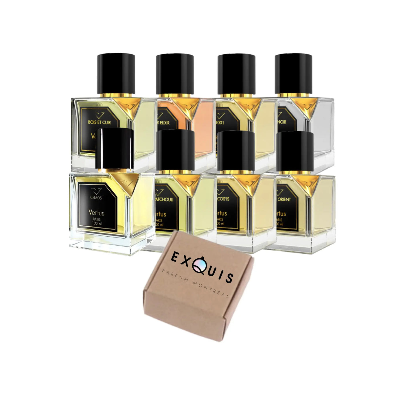 vertus perfume discovery sample set kit box