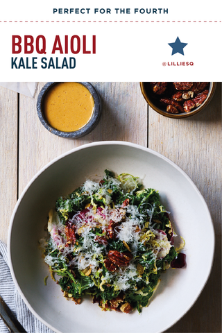 4th of July Menu: BBQ Aioli Kale Salad