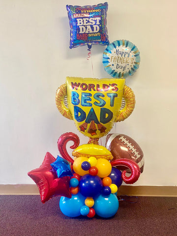 father's day balloon arrangement