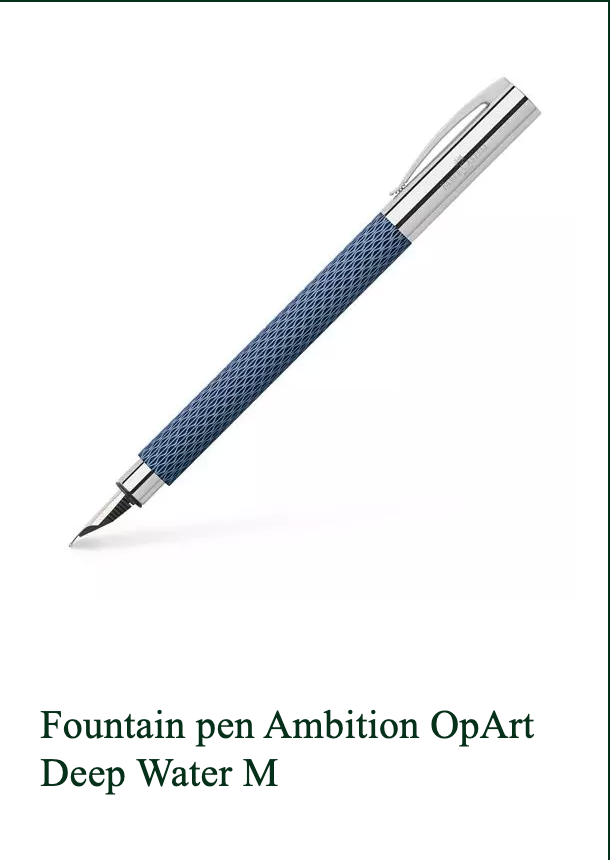 Faber Castell Ambition OpArt Deep Water Ballpoint Pen
