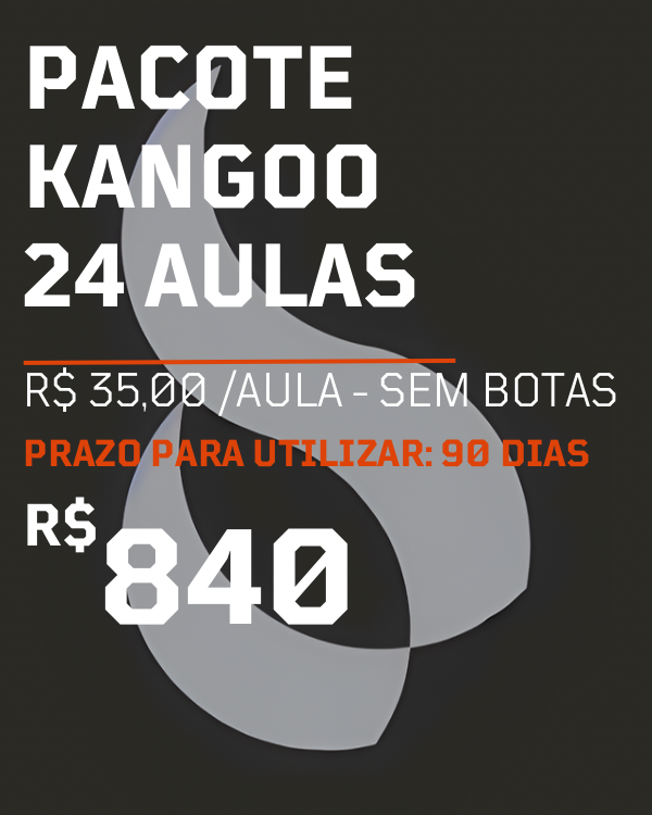 KANGOO PACOTE 24 AULAS BOTAS