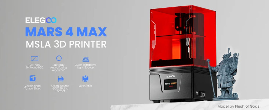 Elegoo 光造形式3Dプリンター 『Mars 4 MAX』 – 3Dプリンターとレジン