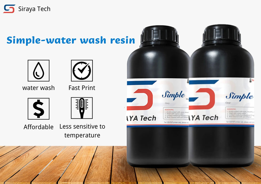 在庫限り】Siraya Tech 『SIMPLE』 水洗いレジン – 3Dプリンターと