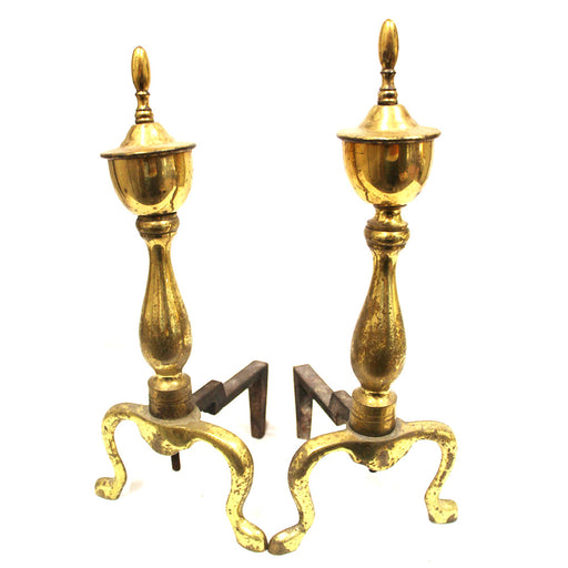 HARVIN CO PR BRASS ANDIRONS 23