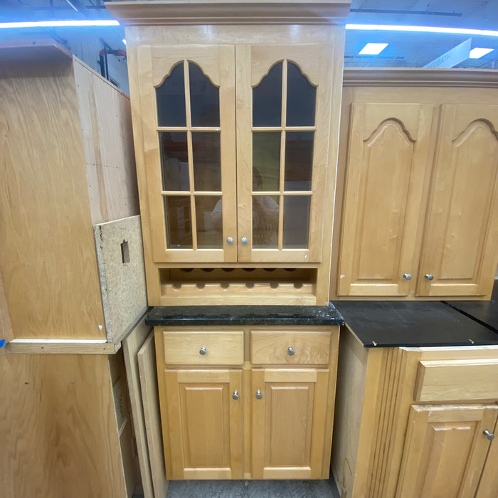 Cathedral Arched Raised Panel Honey Maple Cabinet Set — EcoBuilding ...