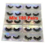 Faux 3D Natural Mink Eyelashes Pack In Bulk