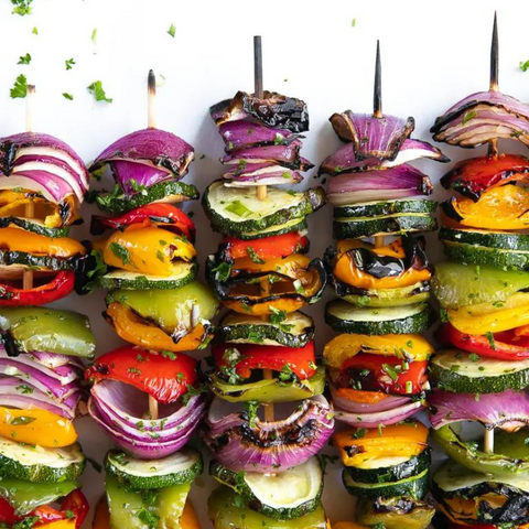 Rainbow Veggie Skewers