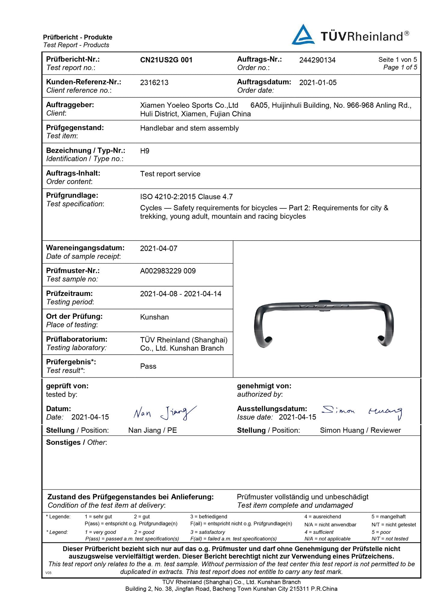 yoeleo h9 handlebar