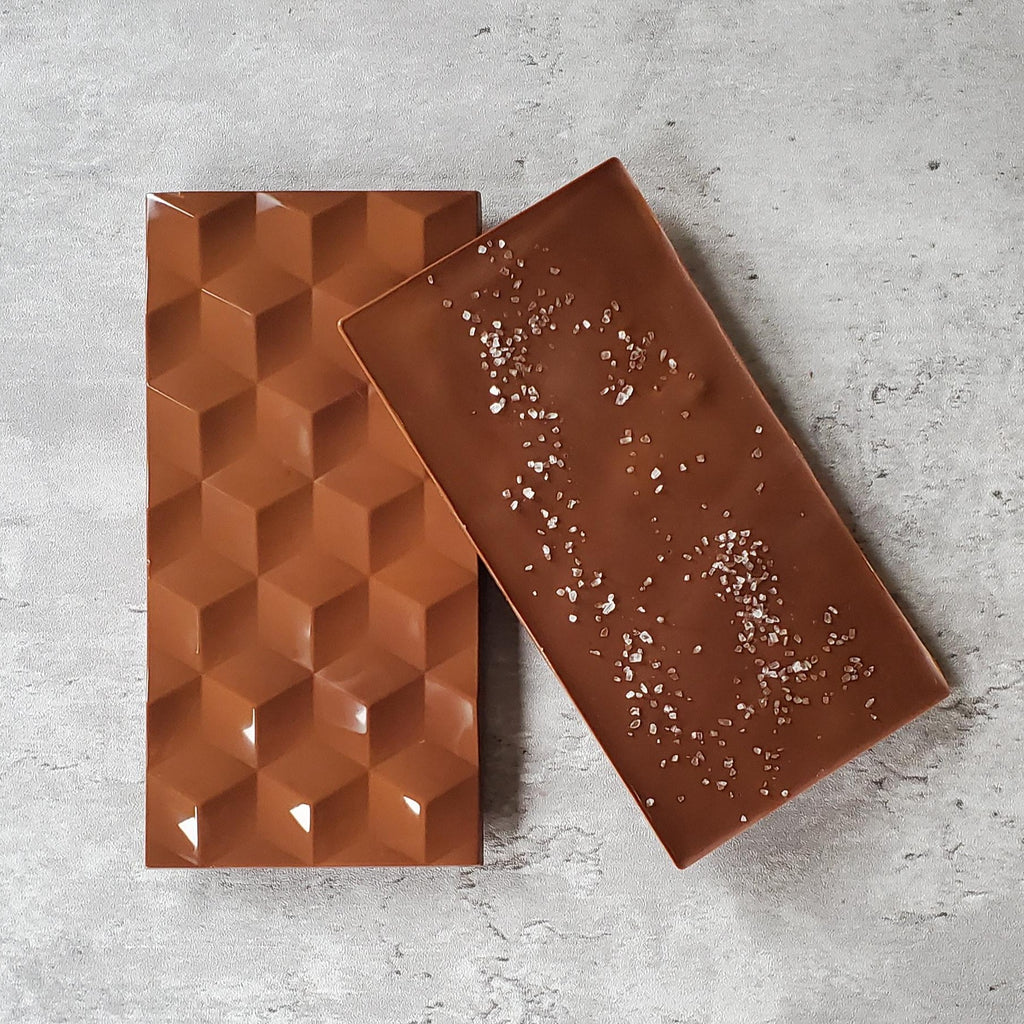 boozy golden chocolate bar