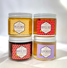Infused jars of honey