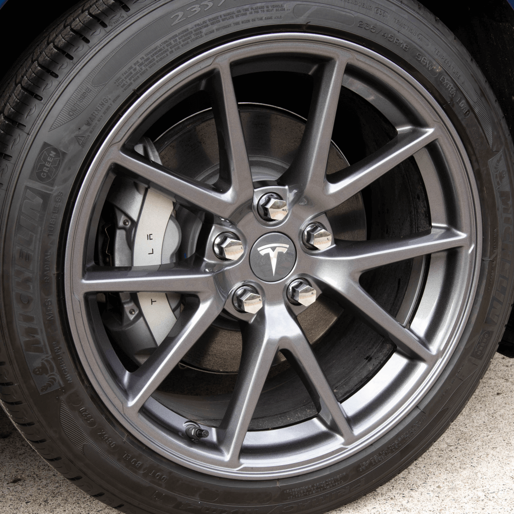 20-Piece ASTRO-NUTS Chrome Lug Nut Set for Tesla Model 3 18″ Aero Wheels