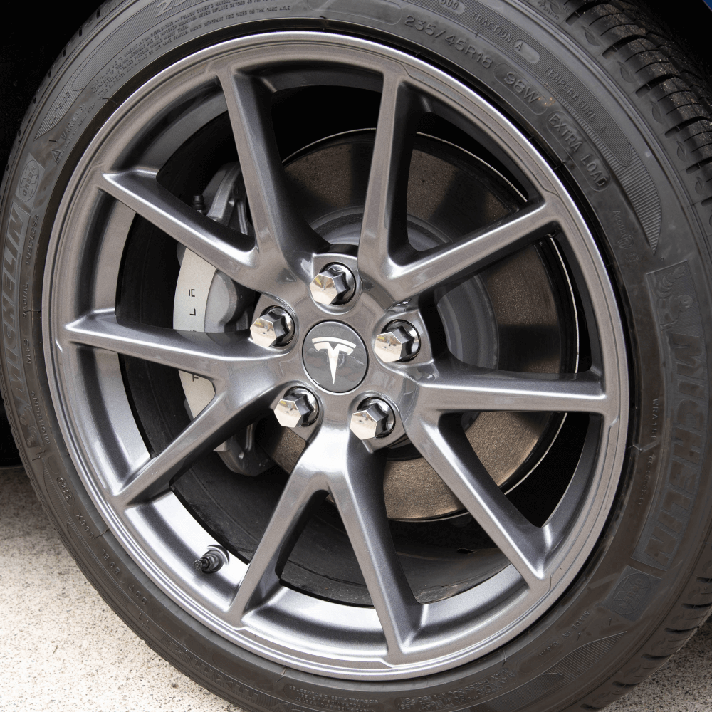20-Piece ASTRO-NUTS Chrome Lug Nut Set for Tesla Model 3 18″ Aero Wheels