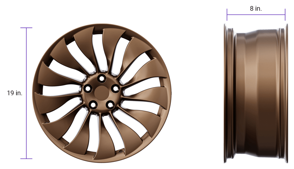 Wheel Size Optimized For Appearance and Performance