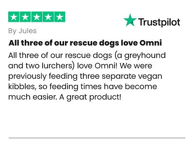 Review: All three of our rescue dogs love OMNI