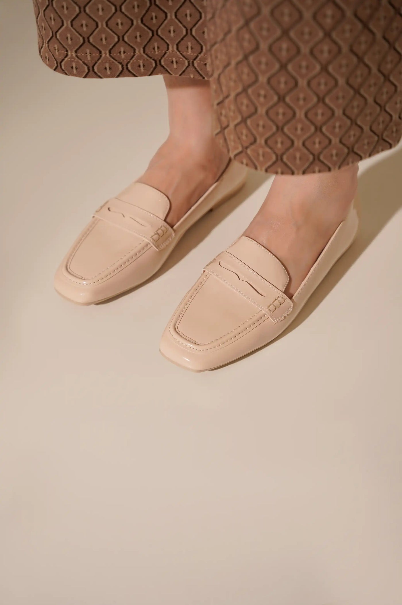 PATENT PENNY LOAFERS - LOAFERS