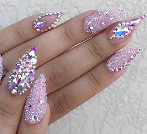 crystal nail art