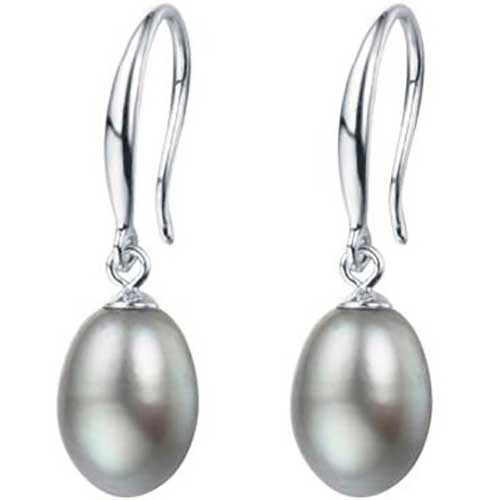 FRENELLE Jewellery  Gold Drop Earrings Freshwater Pearls