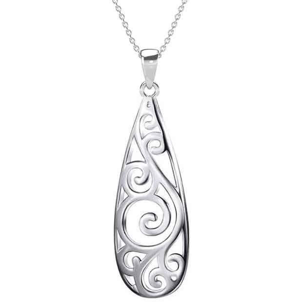 FRENELLE Jewellery | Silver Maori Koru Necklace | online NZ - Frenelle