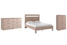 Load image into Gallery viewer, Flannia Queen Platform Bed with Dresser and Chest
