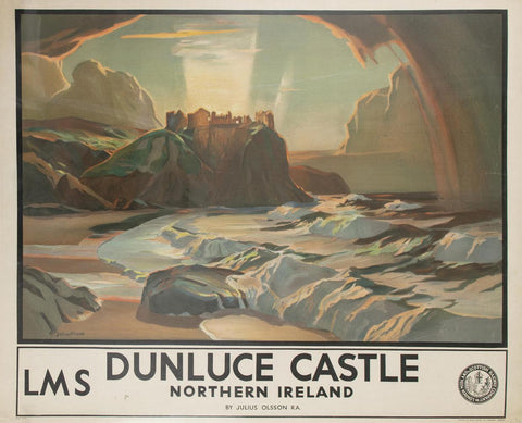 Poster Dunluce Castle, by Julius Olsson