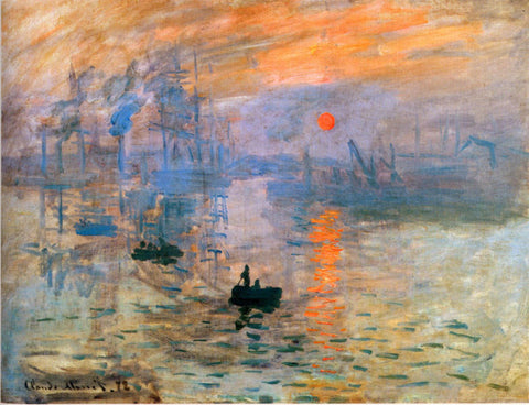 Impresión, sol naciente, Claude Monet