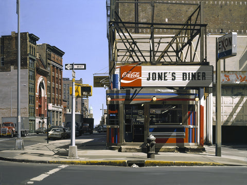 Richard Estes, Jone's Diner, 1979, oil on canvas.