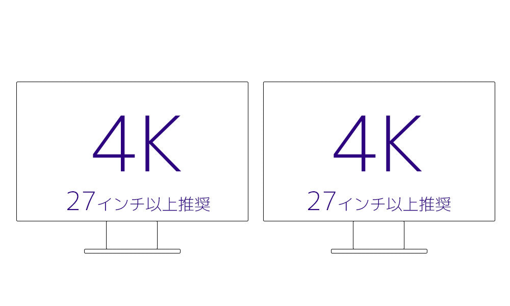 4Kモニター2枚で4K動画編集を行う場合