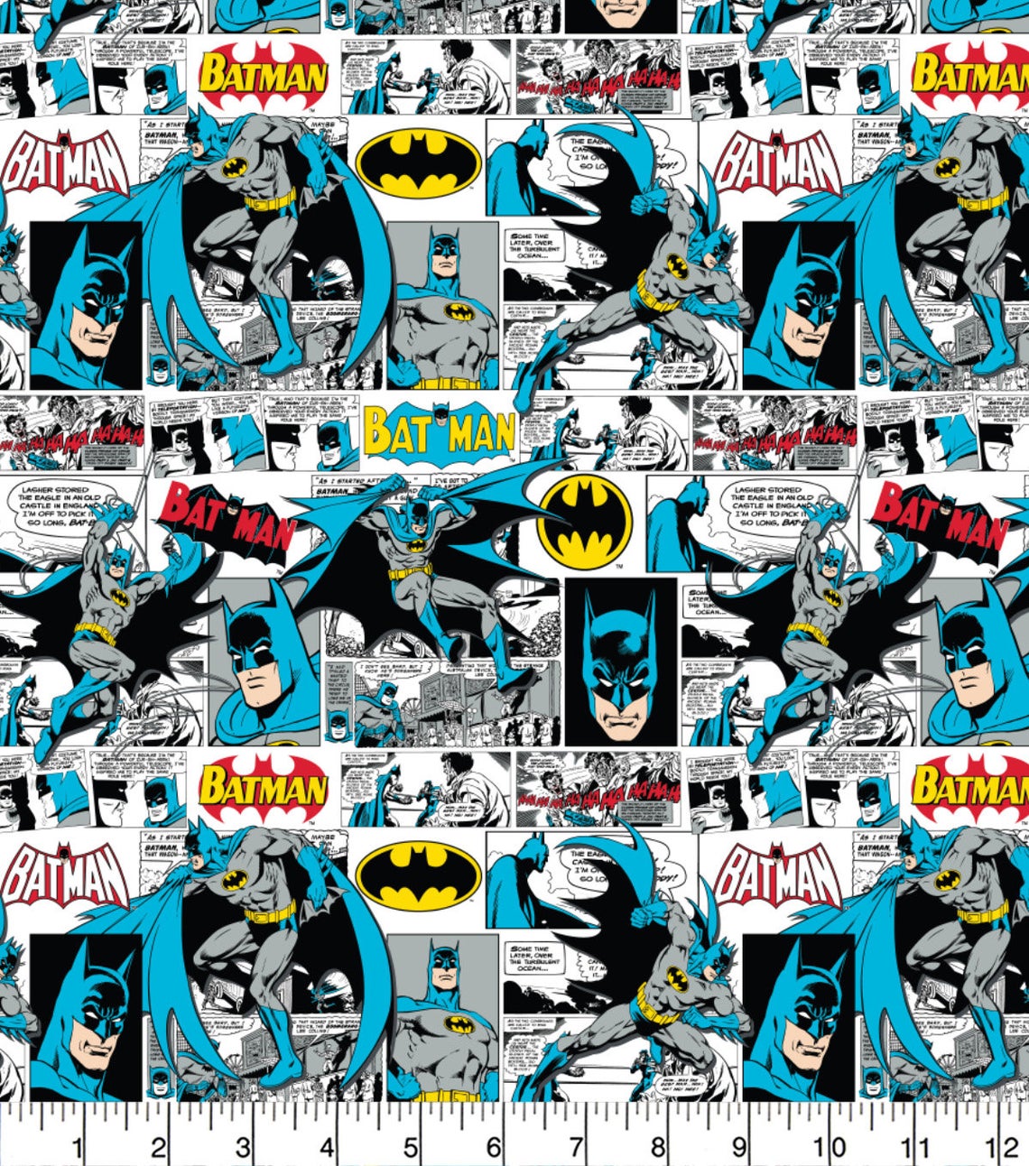 DC Batman Comic Strip 100% Cotton Fabric – CraftsFabrics