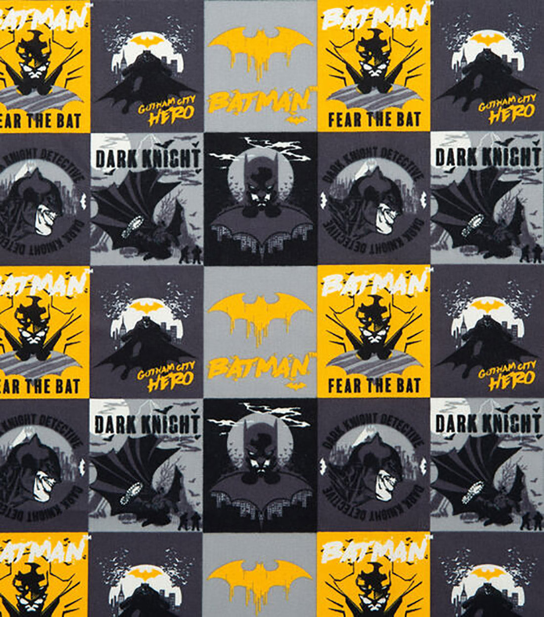 Batman Poster Collage 100% Cotton Fabric – CraftsFabrics