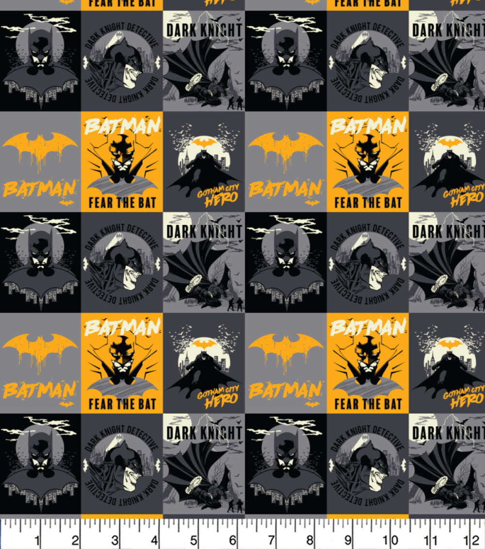 Batman Poster Collage 100% Cotton Fabric – CraftsFabrics