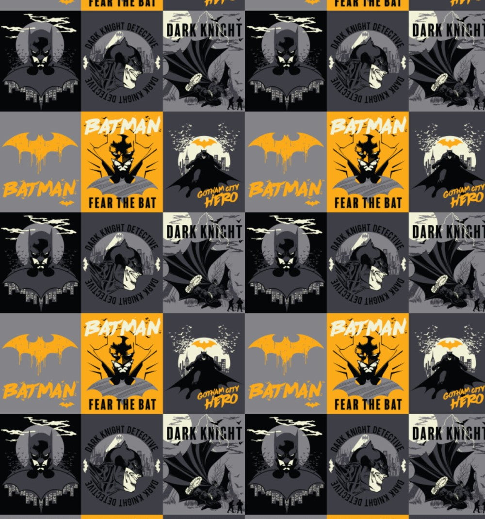 Batman Poster Collage 100% Cotton Fabric – CraftsFabrics